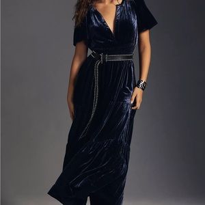 EUC The Somerset Maxi Dress: Velvet Edition